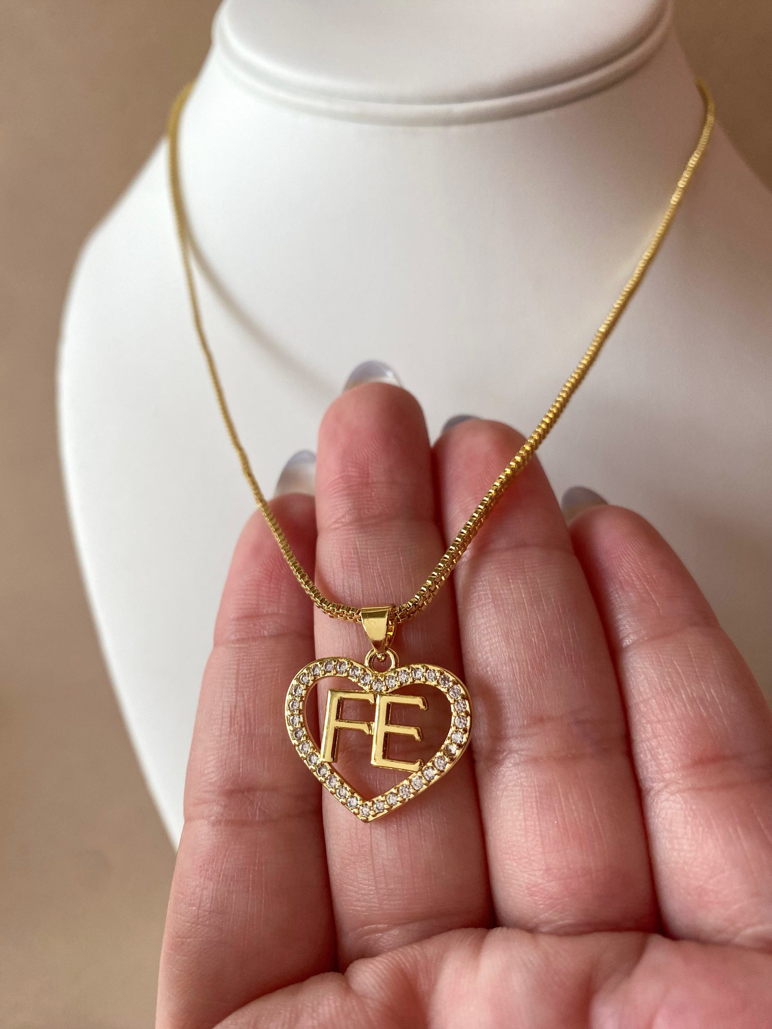 Faith Heart Shape Necklace