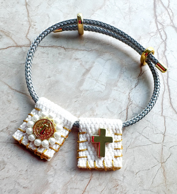 Brazalete Escapulario Blanco