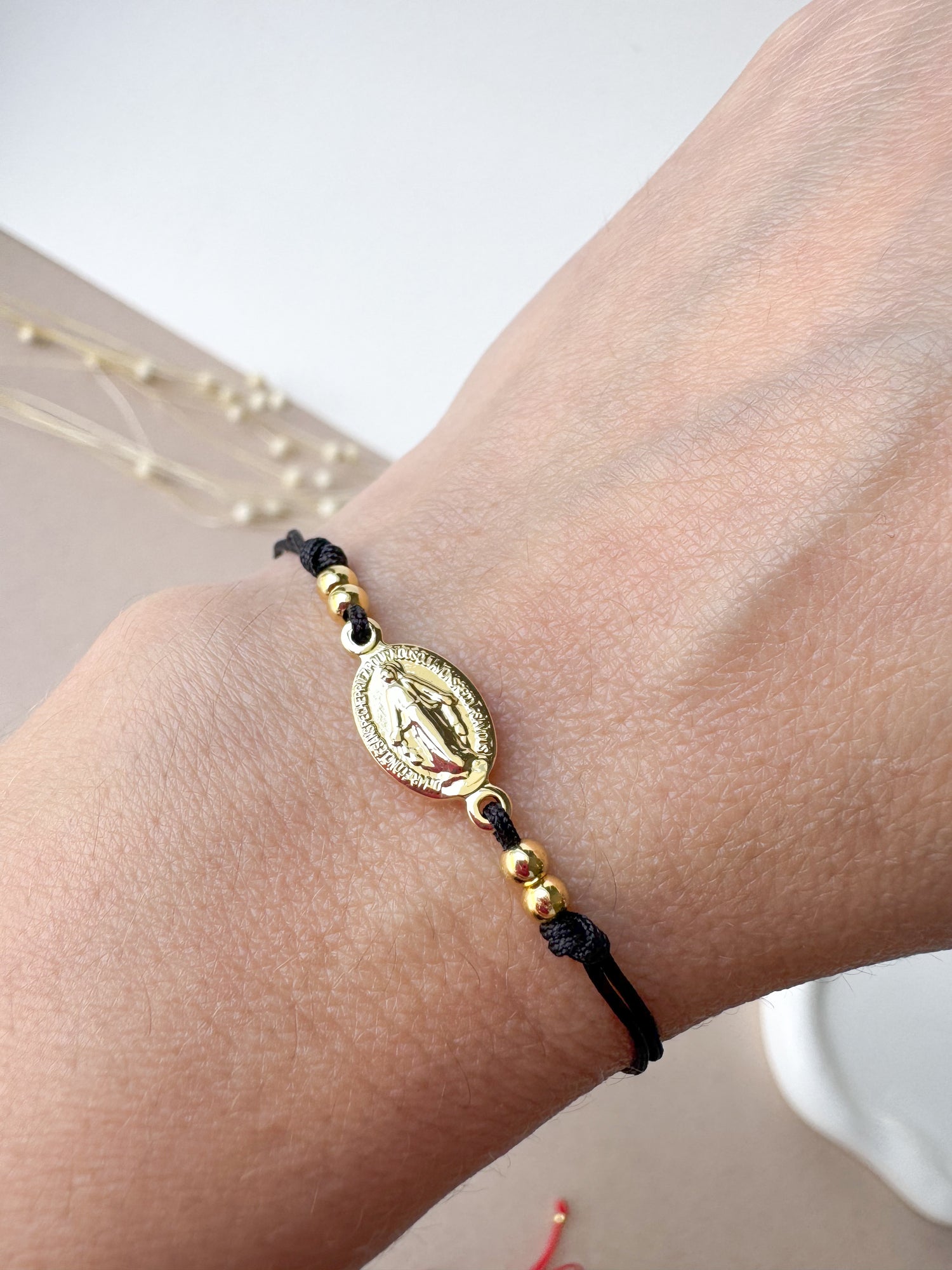 Miracle Virgin Black Threads Bracelet