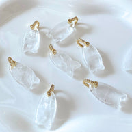 Clear Quartz Fish Charms