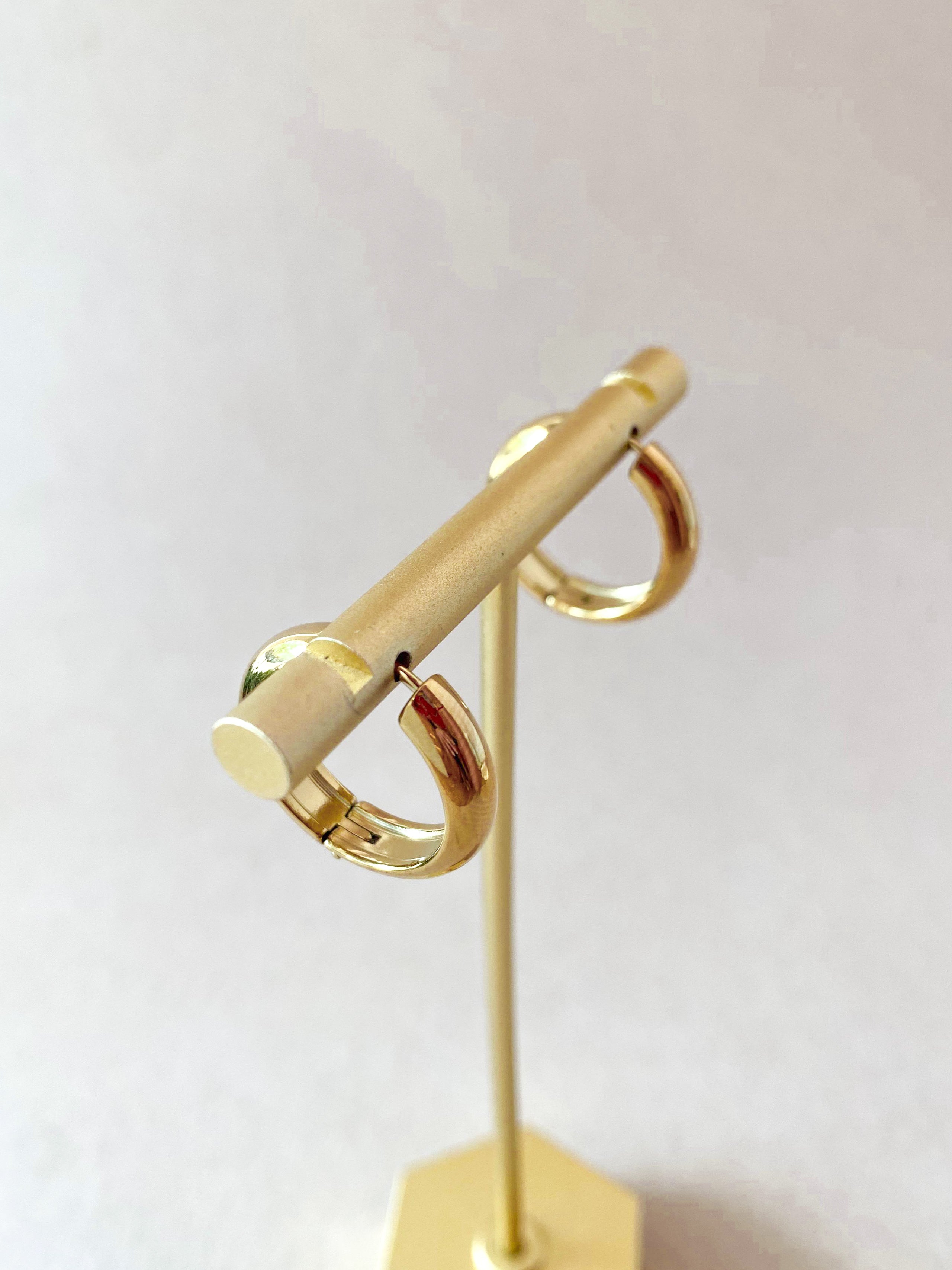 Golden Steel Big & Medium Hoops
