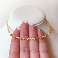 Golden Drop Styles Miyuki Choker Necklace