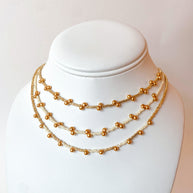 Golden Drop Styles Miyuki Choker Necklace