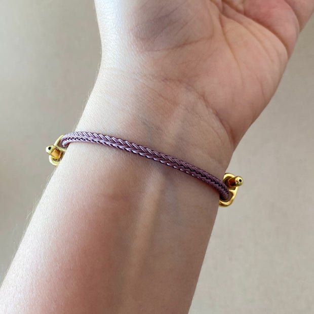 Fish and 2 Turkish Stone Amethyst Bracelet