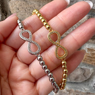 Pulseras Elásticas Infinito Gold & Silver