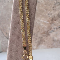 Bismark Chinese Fabric 18k Solid Gold Necklace