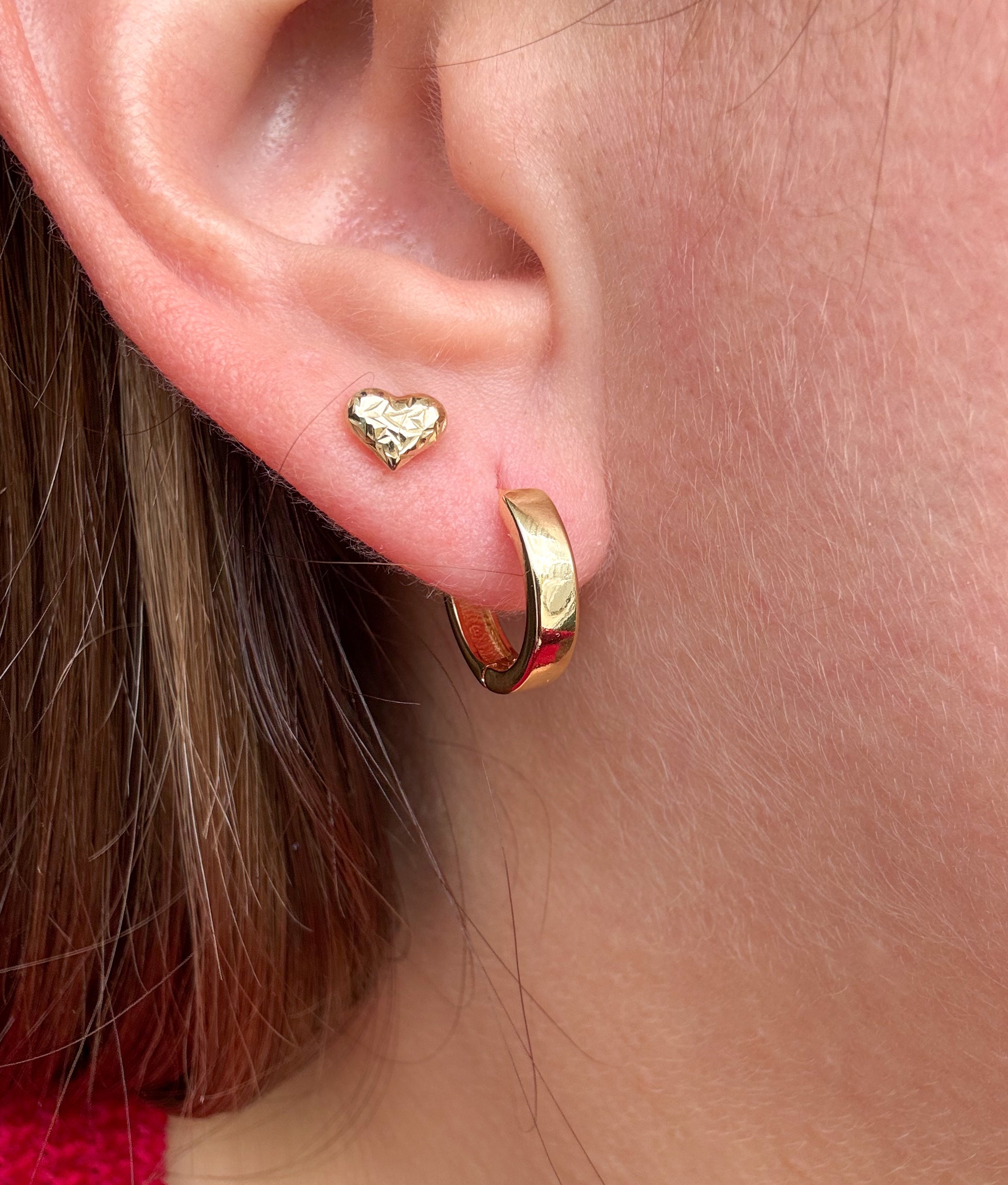 Classic Plain Golden Mini Hoops