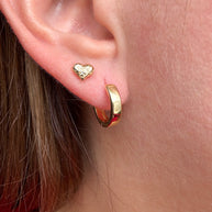 Classic Plain Golden Mini Hoops