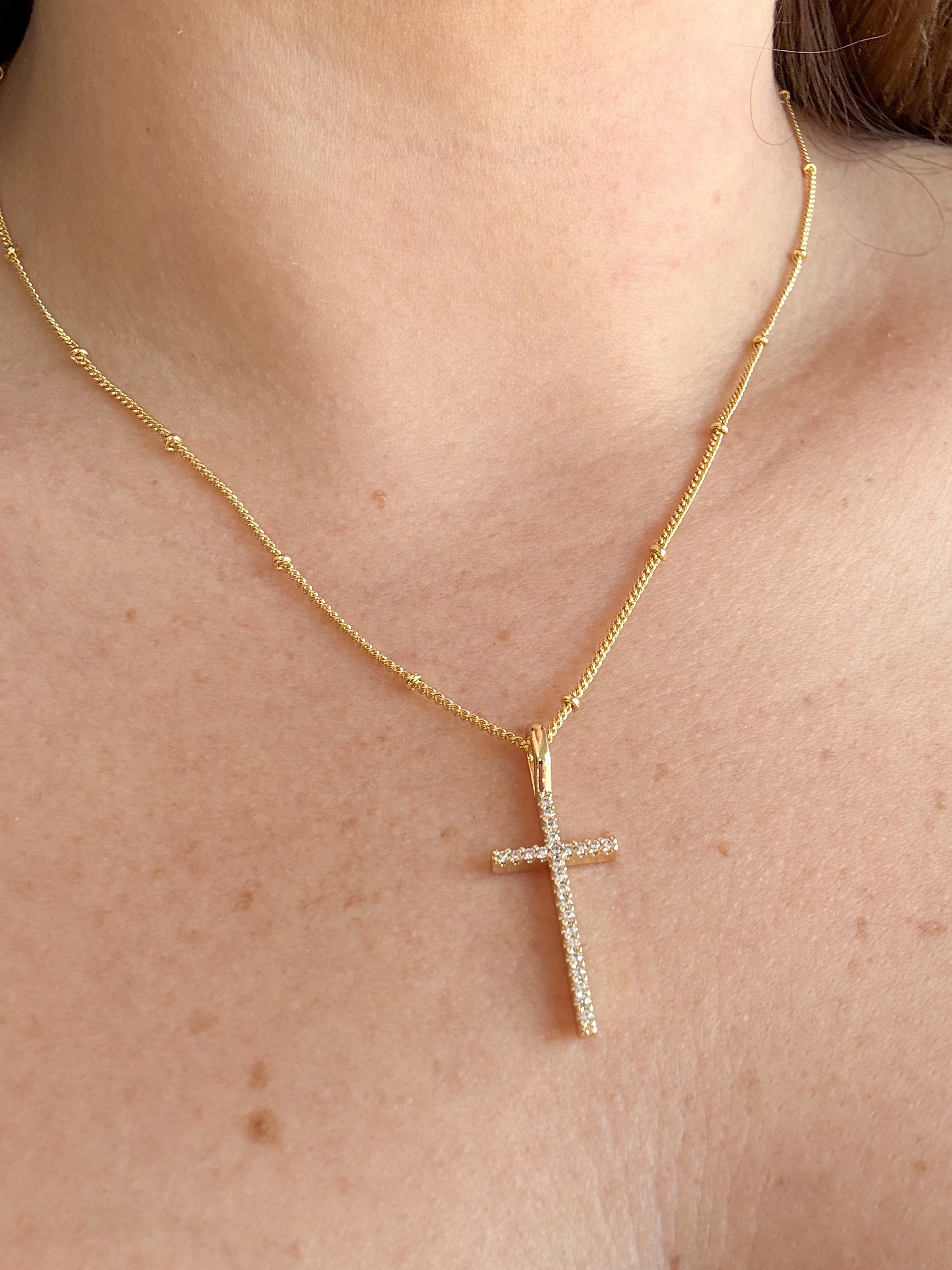 Little Crystal’s Cross Necklace