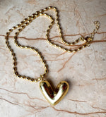 Load image into Gallery viewer, Cadena Corazon Dorado Grande
