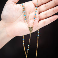 Blue Steel Guadalupe Rosary