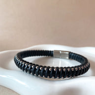 3 Different Styles of Men Leather Bracelets
