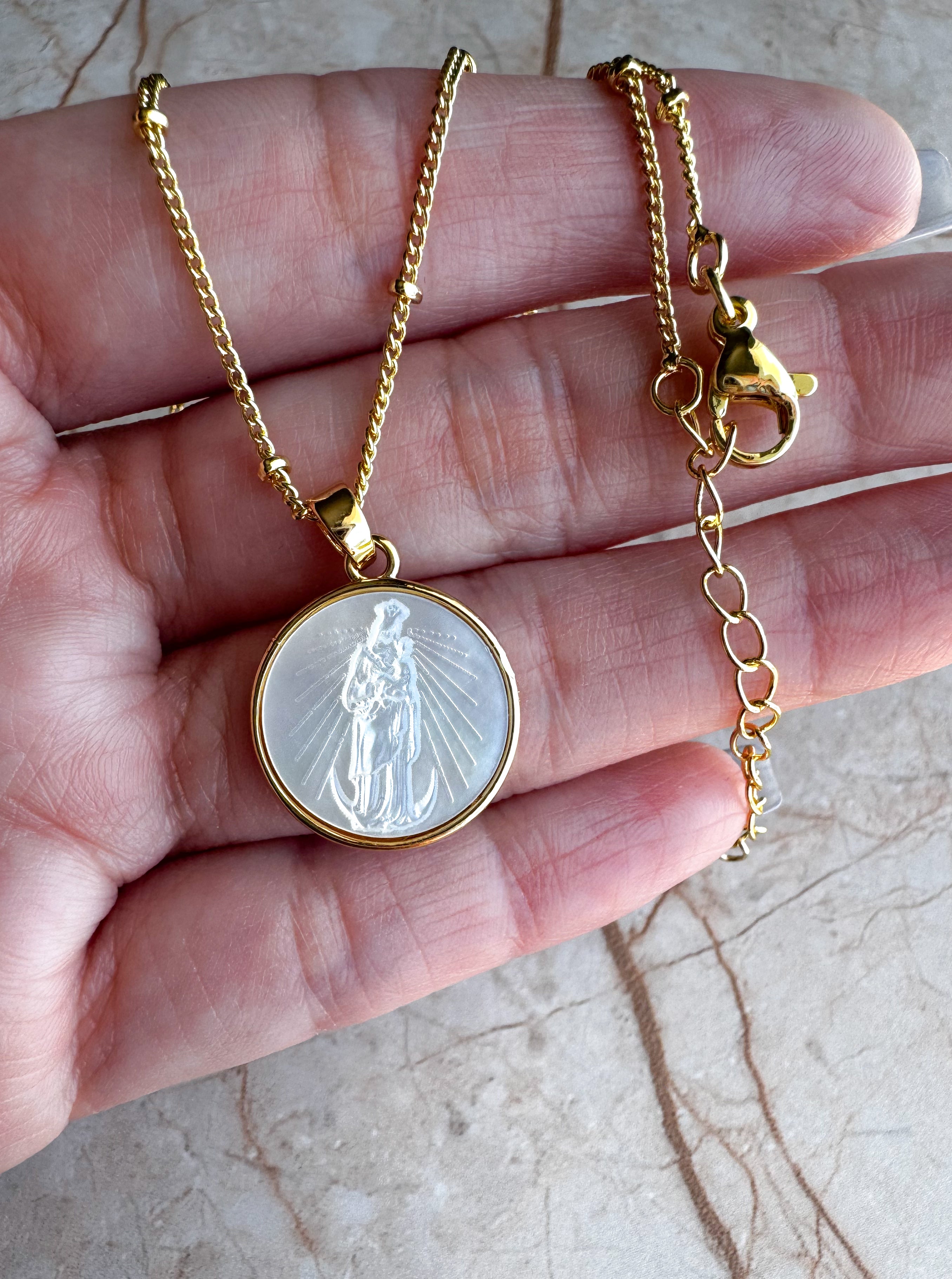 Virgin of the Chinita Necklace