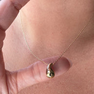 Drop Style Chain 18k Solid Gold Necklace