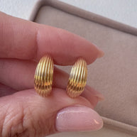 Lineal 18k Solid Gold Hoops