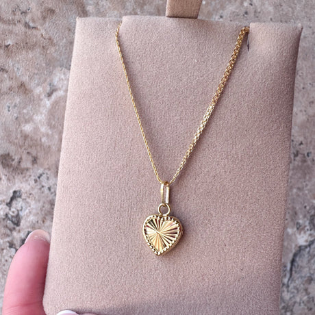Chinese Fabric Chain and Charm 18k Solid Gold