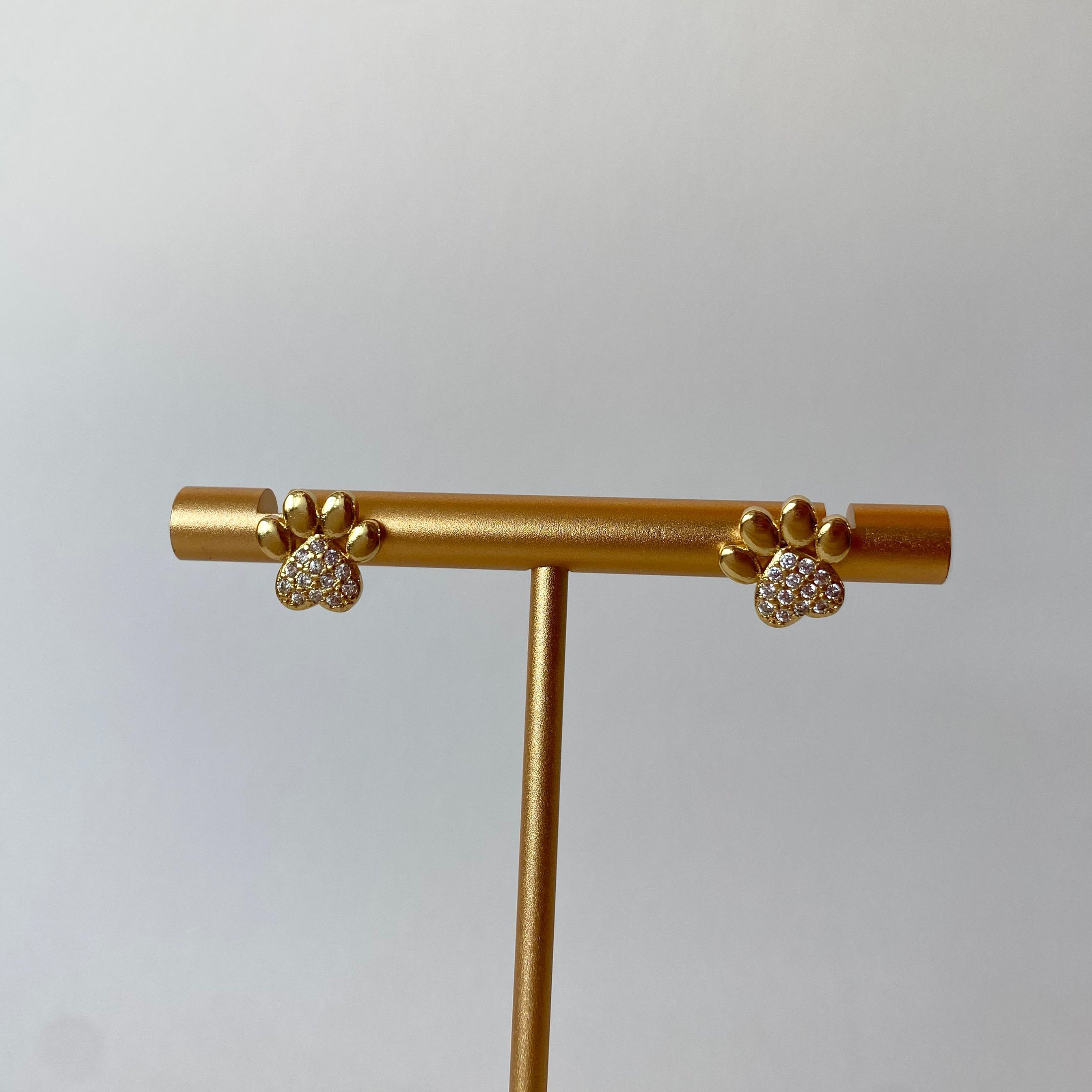 Golden and Shiny Paw 🐾 Earrings