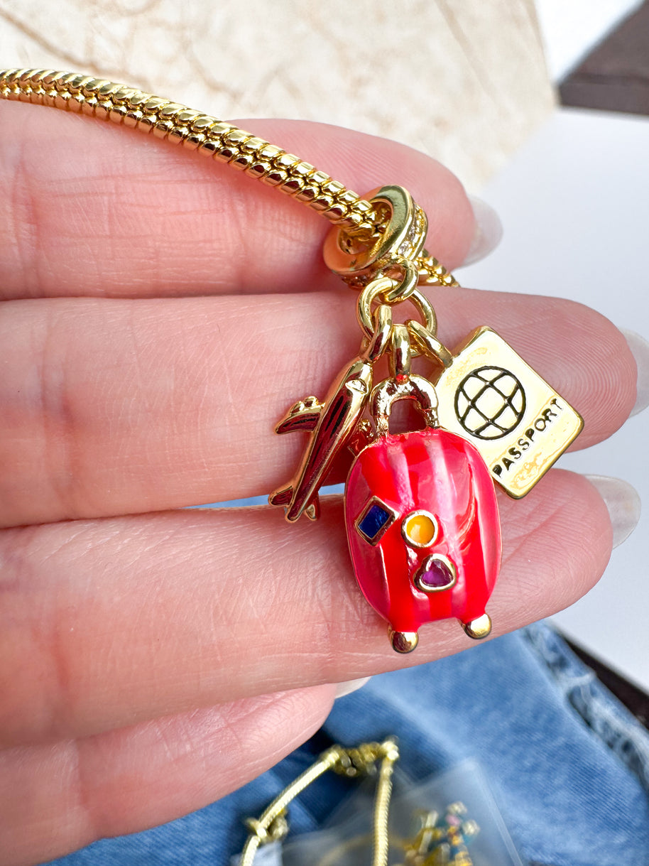 Bracelet Red Suitcase