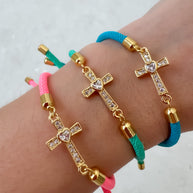 Heart Cross Colorful Bracelets