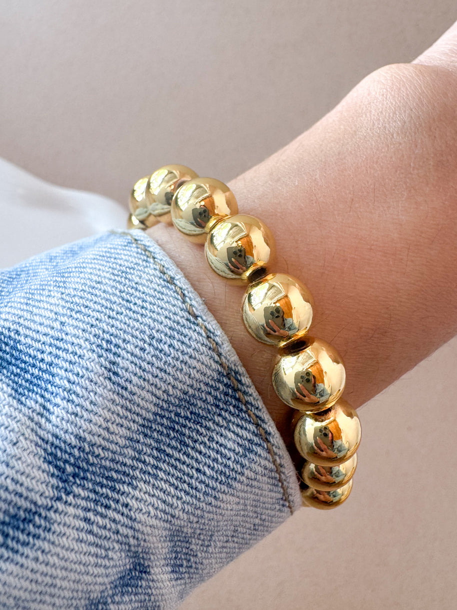 Big 10 mm Balls Elastic Bracelet