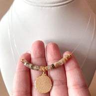 2 Styles of Religious Ghost Necklaces: Our Father or St Benedict
