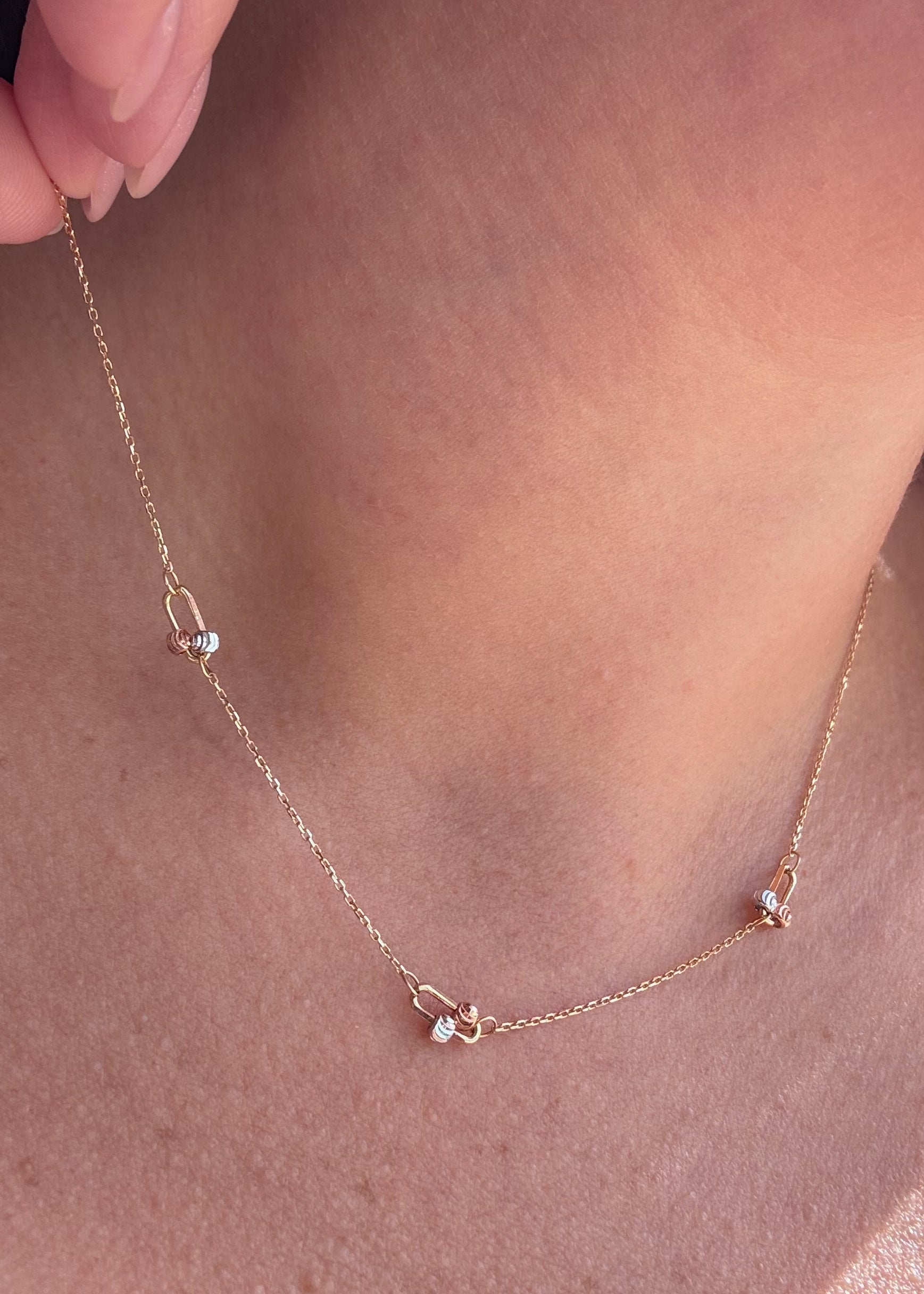 3 Gold Chain 14k Italian Solid Gold Necklace