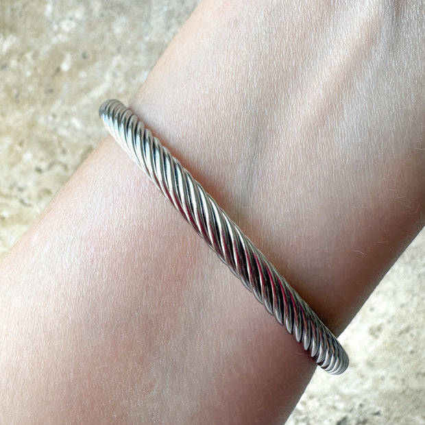 Golden, Silver & Black Steel Bracelet