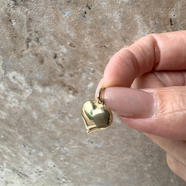Bombom Heart 14K Solid Gold Charm