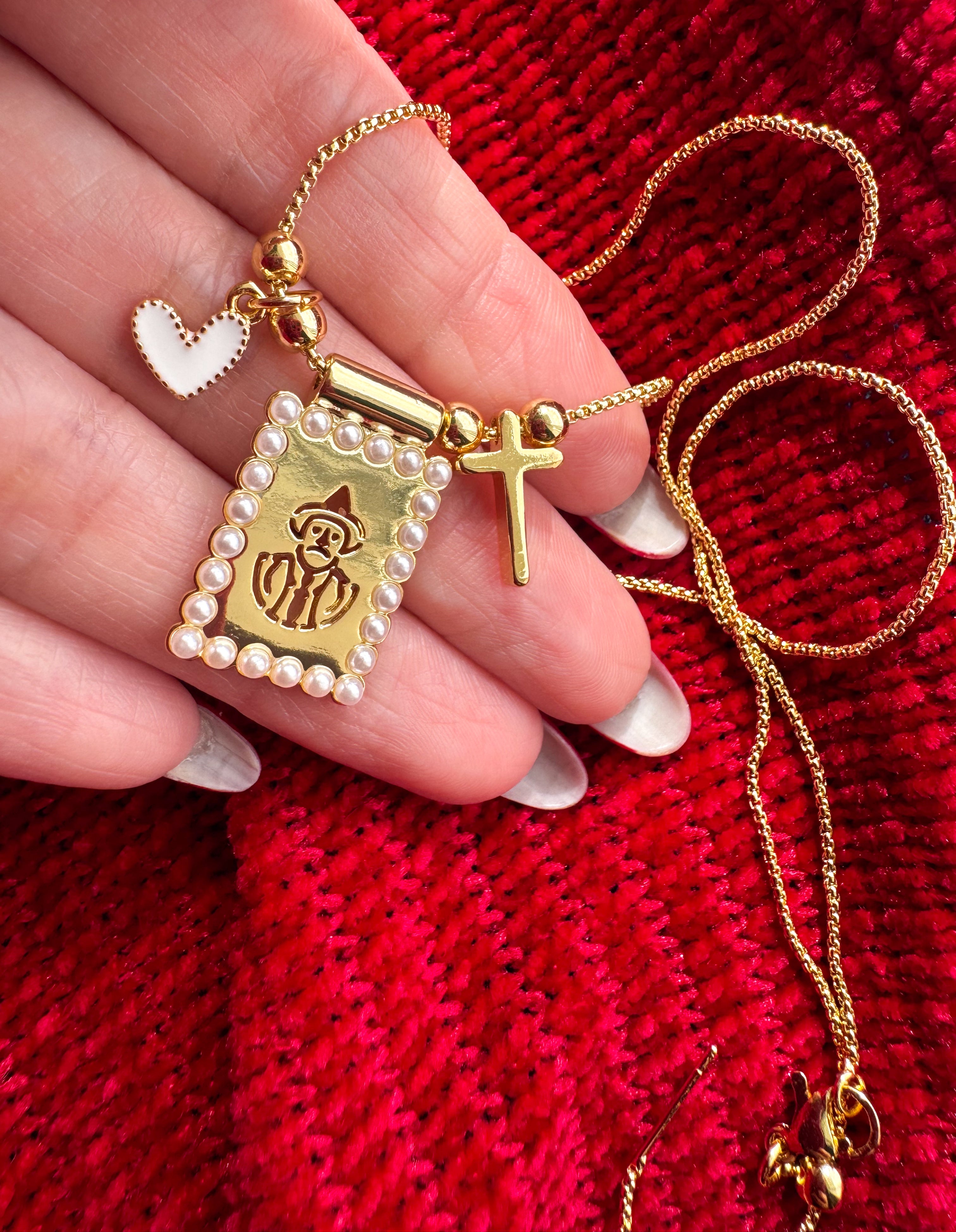 Dr Jose Gregorio Hernandez Scapular Gold Chain