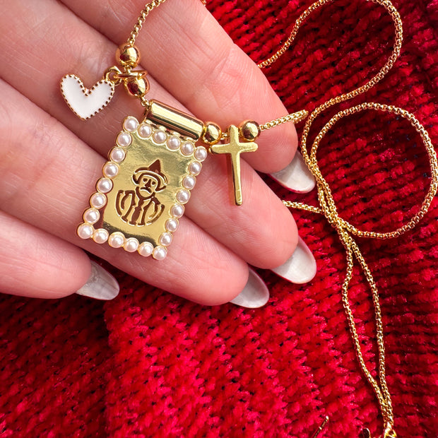 Dr Jose Gregorio Hernandez Scapular Gold Chain