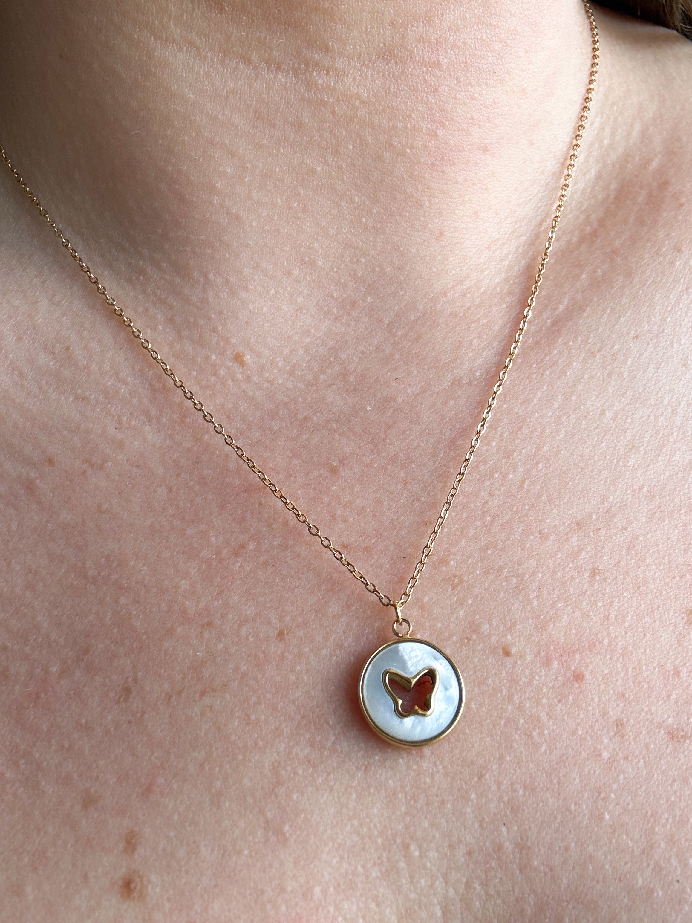 Mother of Pearl butterfly 🦋 Necklace