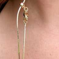 Mother of Pearl Heart Plain Adjustable Necklace