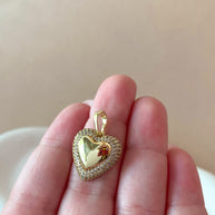Shiny Heart Golden Charm