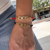 Red and Black Bracelets DIOS Charm
