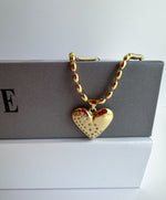 Load image into Gallery viewer, Golden Shiny Heart Necklace
