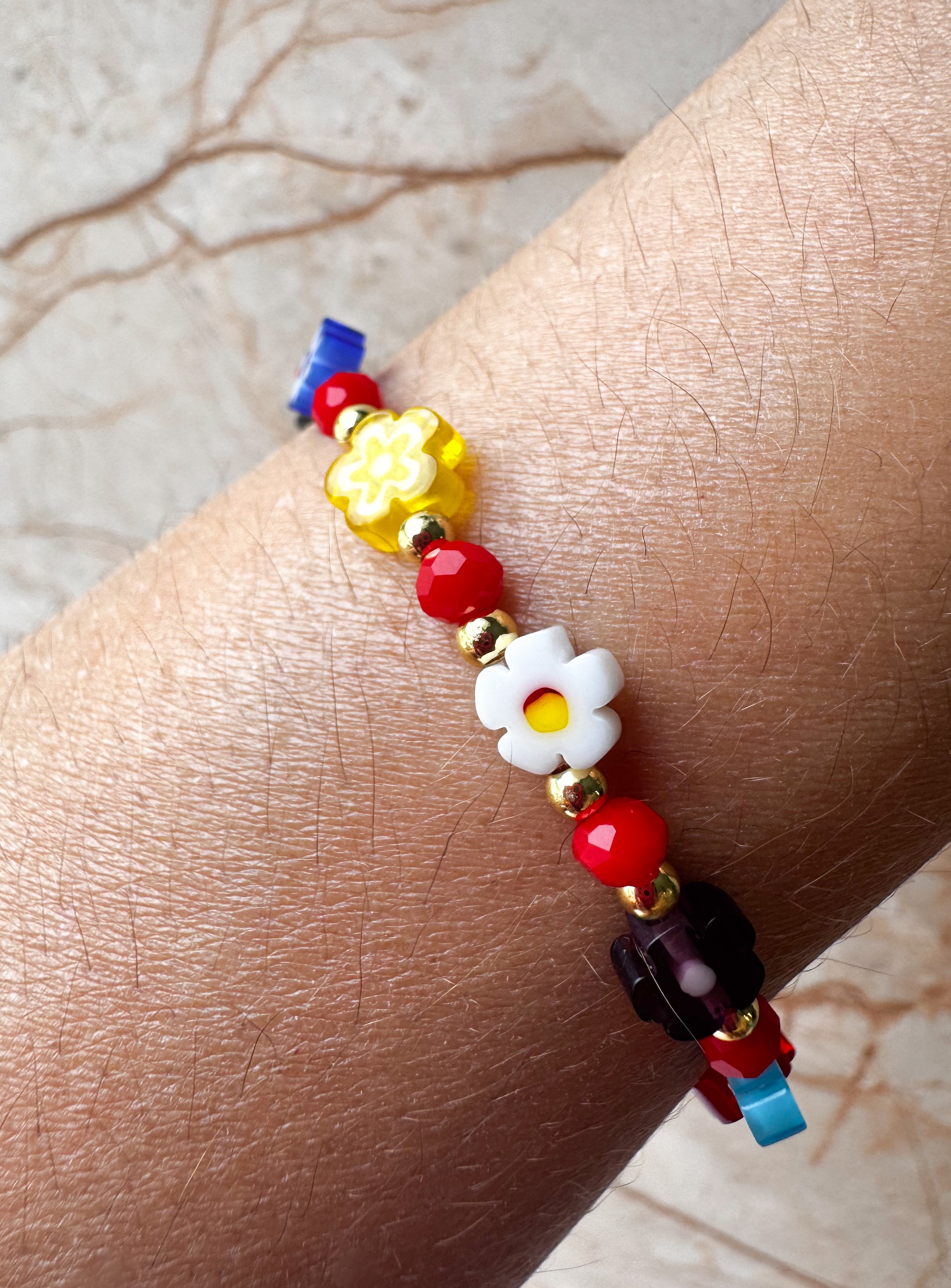 Colorful Flowers Bracelet