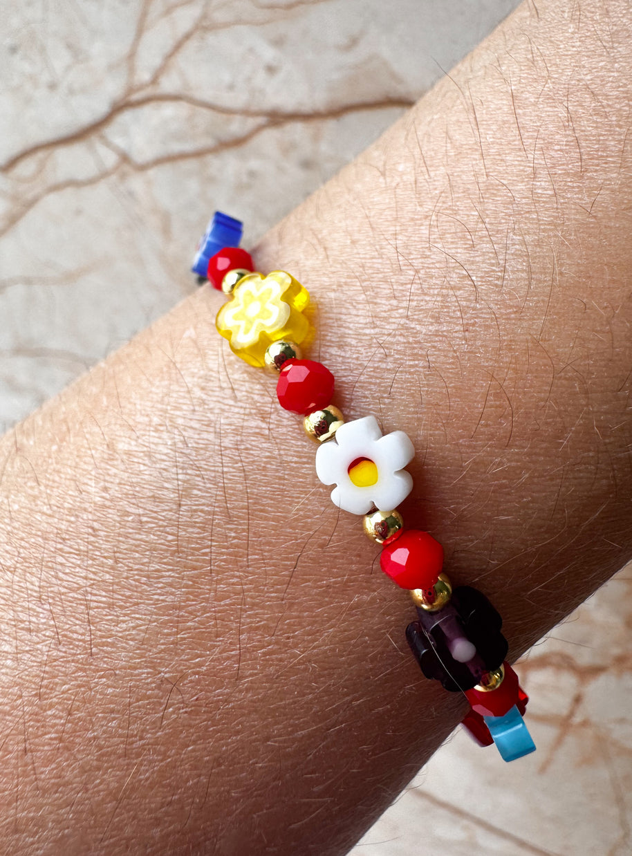 Colorful Flowers Bracelet