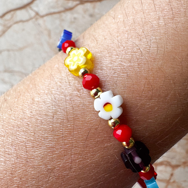 Colorful Flowers Bracelet