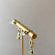 Large & Medium Drop Crystal Style Earrings