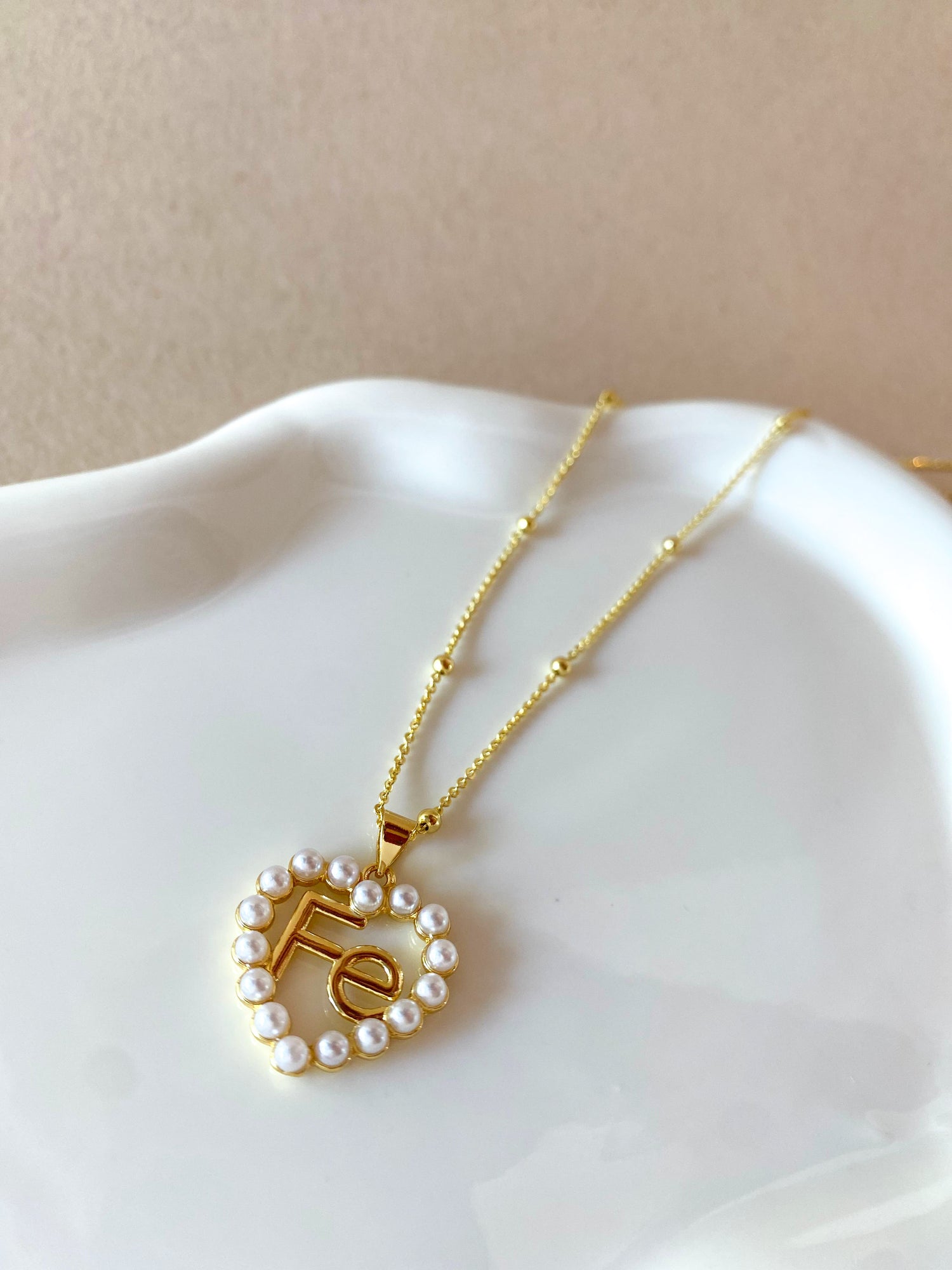 Faith Pearls Heart Shape Necklace