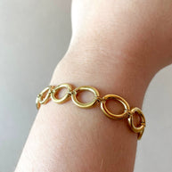 Circular Links Steel Bracelet