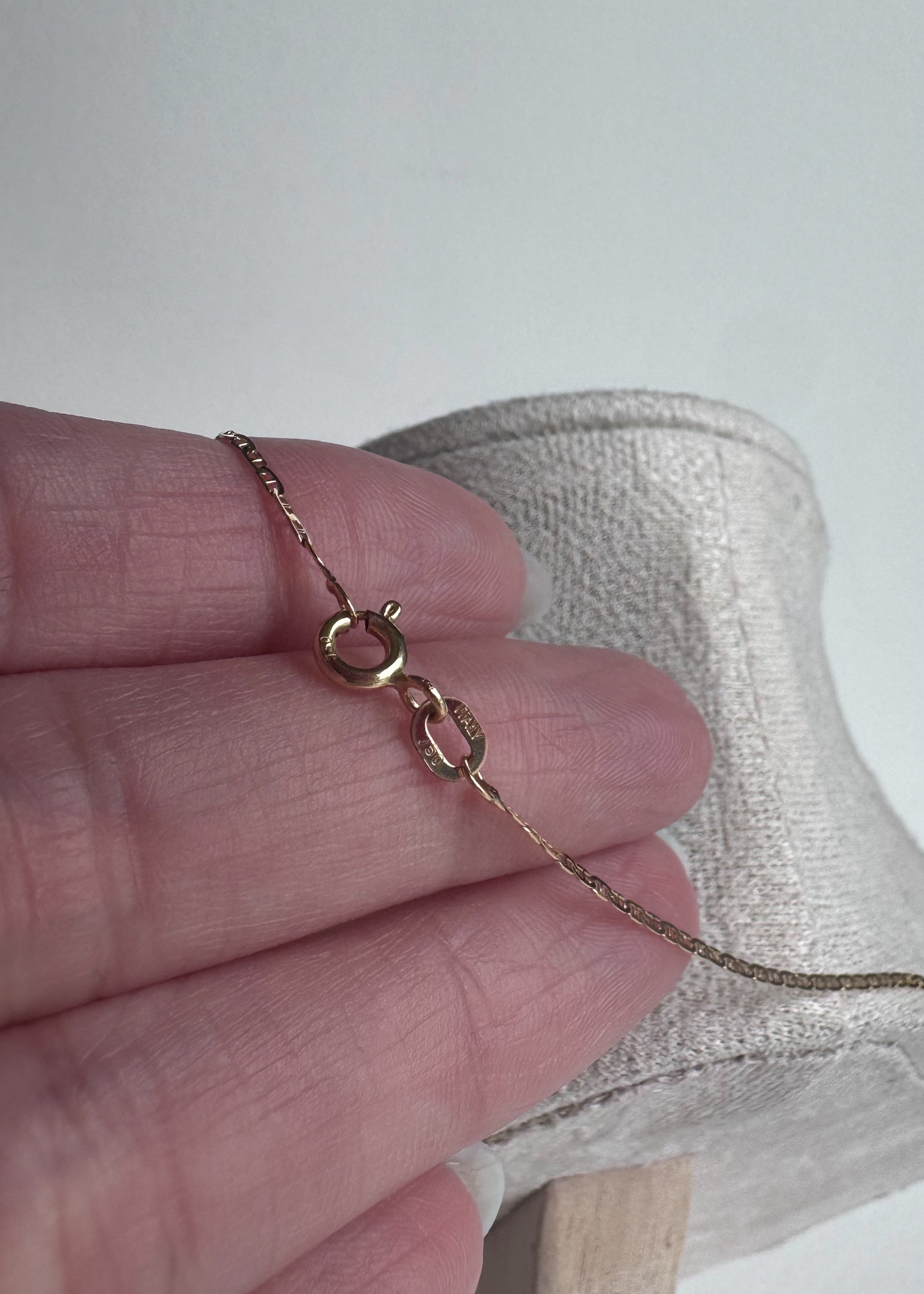 Golden Clover Mirror Style Chain or Charm - 18K Solid Gold