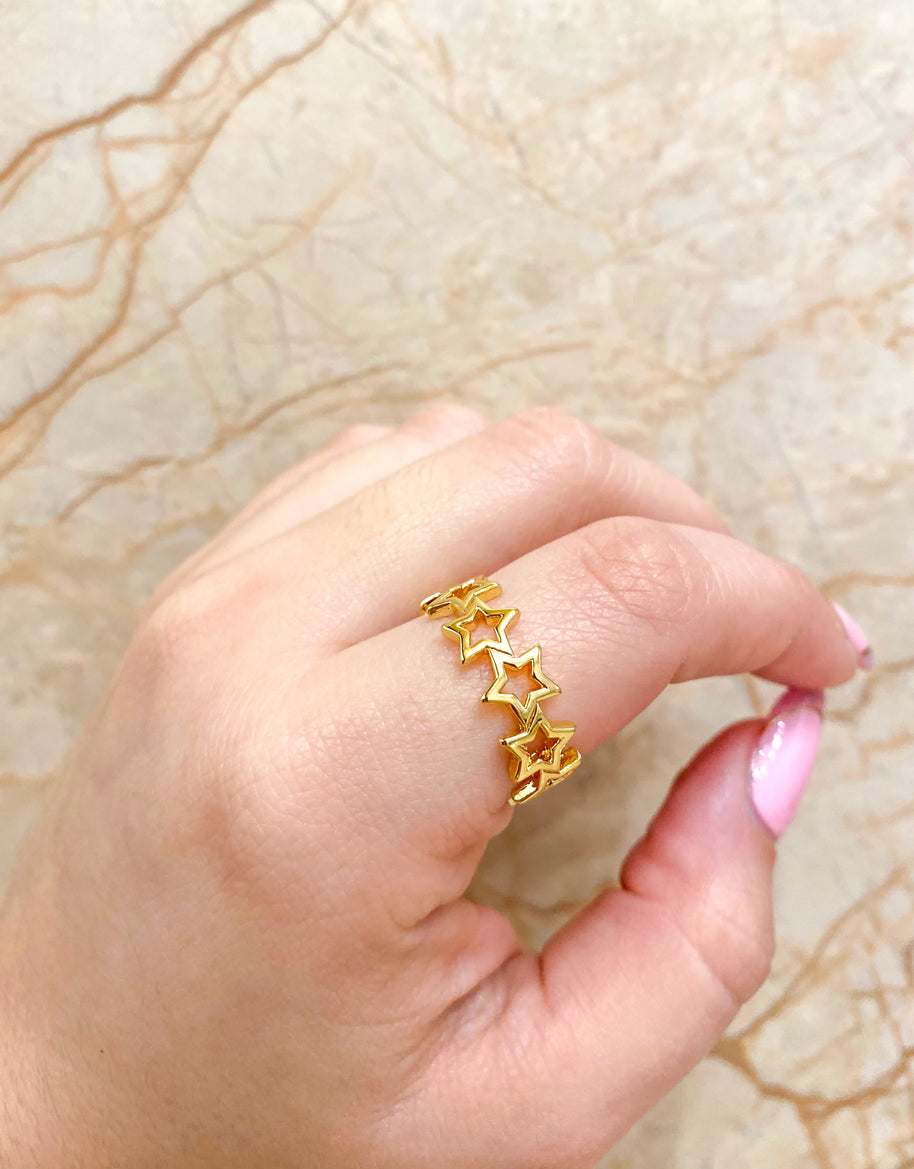 Stars Pattern Ring