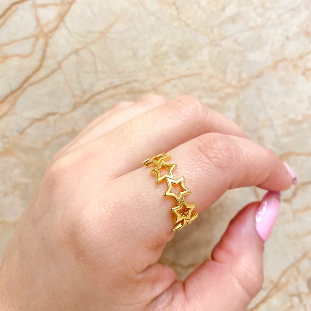 Stars Pattern Ring