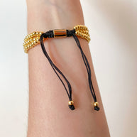 3 Layers Golden Balin Adjustable Bracelet