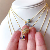 4 Style Hearts and Cross Adjustable Necklaces