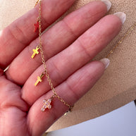 Mini Crosses Steel Chain