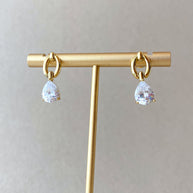Large & Medium Drop Crystal Style Earrings