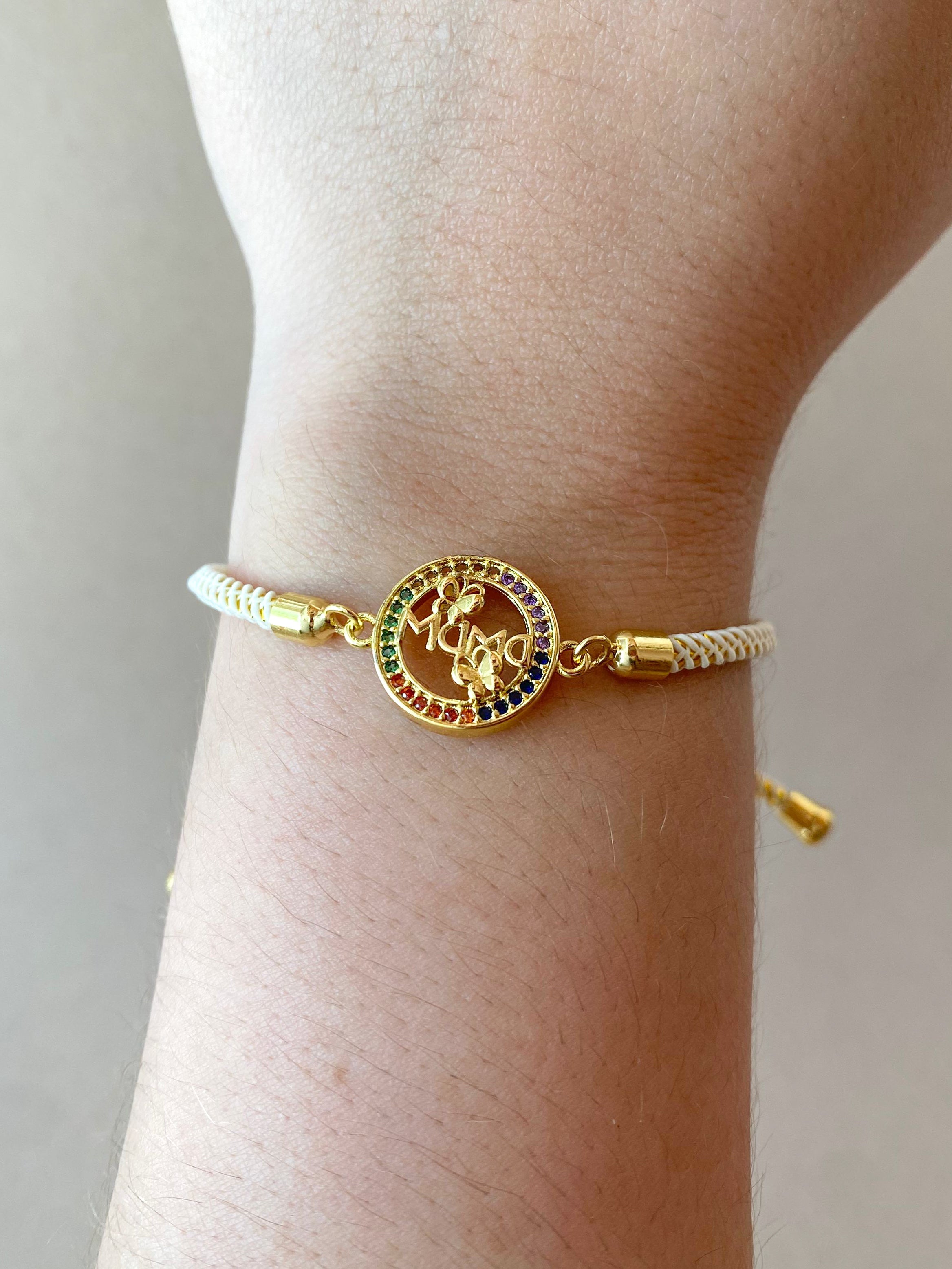 Mama Colorful Cream Bracelet