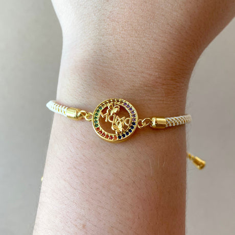Mama Colorful Cream Bracelet
